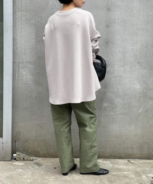 人気定番 BEARDSLEY（ビアズリー）の「ダンボールフレアカットソー：軽量 トップス