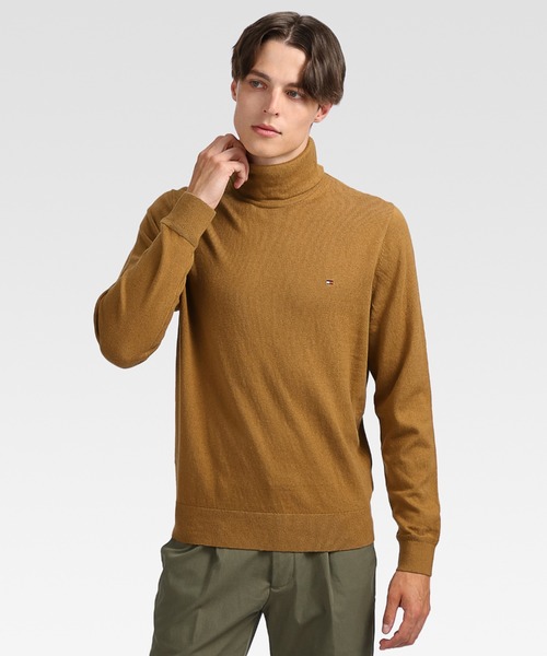 TOMMY HILFIGER（トミーヒルフィガー）の「カシミヤブレンドロールネックセーター（ニット/セーター・メンズ・グリーン/ブラウン/グレー/ブラック・LARGE/MEDIUM/SMALL/X-LARGE）」の3枚目の写真