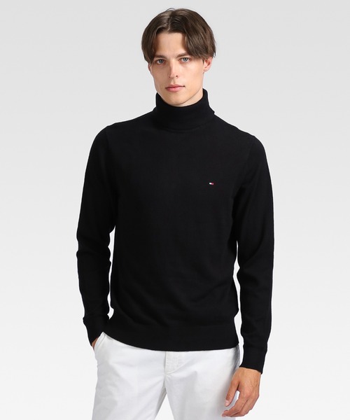 TOMMY HILFIGER（トミーヒルフィガー）の「カシミヤブレンドロールネックセーター（ニット/セーター・メンズ・グリーン/ブラウン/グレー/ブラック・LARGE/MEDIUM/SMALL/X-LARGE）」の2枚目の写真