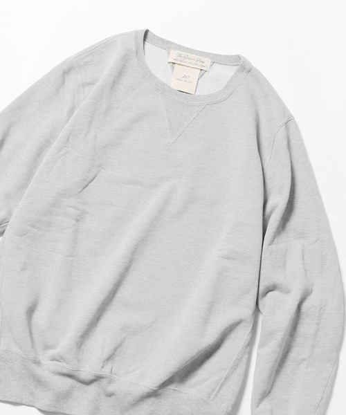 REMI RELIEF(レミレリーフ)の「REMI RELIEF/レミレリーフ SP加工裏毛 クルースウェット トレーナー(スウェット・メンズ・ブラック/ヘザーグレー/サックスブルー/ダークグリーン/オフホワイト/オレンジ/マスタード・XL/L/M/S)」の15枚目の写真