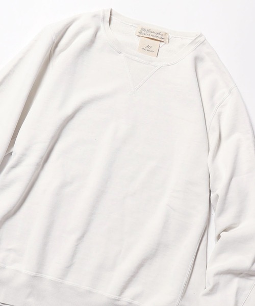 REMI RELIEF(レミレリーフ)の「REMI RELIEF/レミレリーフ SP加工裏毛 クルースウェット トレーナー(スウェット・メンズ・ブラック/ヘザーグレー/サックスブルー/ダークグリーン/オフホワイト/オレンジ/マスタード・XL/L/M/S)」の20枚目の写真