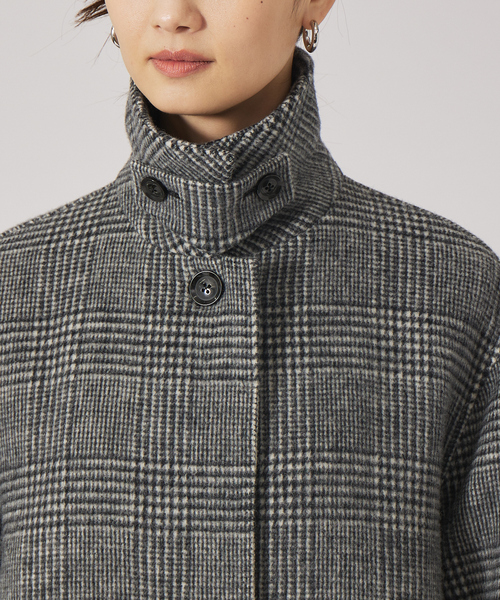 qualite(カリテ)の「ステンカラーコート(ステンカラーコート・レディース・ストライプ・38/36)」の3枚目の写真