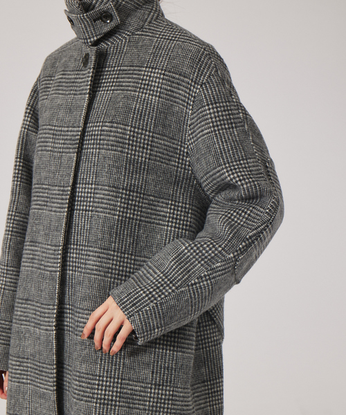 qualite(カリテ)の「ステンカラーコート(ステンカラーコート・レディース・ストライプ・38/36)」の4枚目の写真