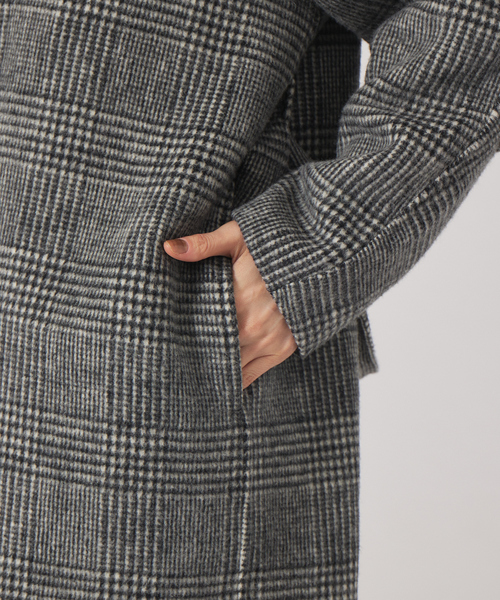 qualite(カリテ)の「ステンカラーコート(ステンカラーコート・レディース・ストライプ・38/36)」の10枚目の写真