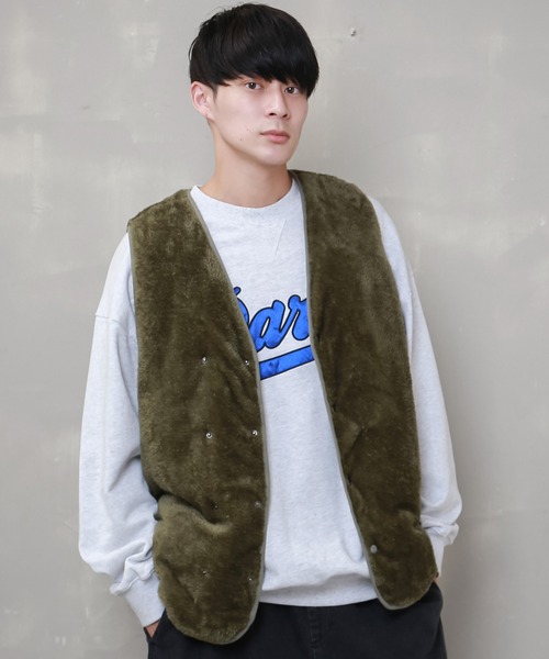 SPINNS（スピンズ）の「【フェイクファー】 ベスト（ベスト・メンズ・ブラック/カーキ/グレー/ブラウン・ONESIZE）」の16枚目の写真