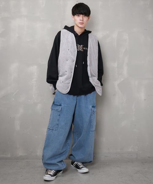 SPINNS（スピンズ）の「【フェイクファー】 ベスト（ベスト・メンズ・ブラック/カーキ/グレー/ブラウン・ONESIZE）」の15枚目の写真