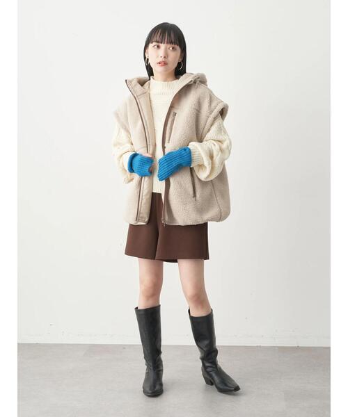 earth music&ecology（アースミュージックアンドエコロジー）の「アームカバー（アームカバー・レディース・イエロー/ブラック/ターコイズブルー/グリーン/オレンジ系その他/アイボリー・FREE）」の18枚目の写真