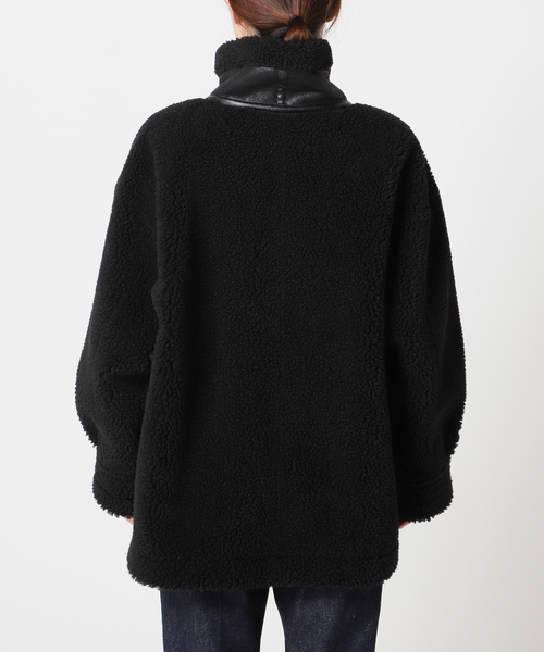 journal standard L'essage（ジャーナルスタンダードレサージュ）の「ボアアビエータージャケット（その他アウター・レディース・ブラック・FREE）」の6枚目の写真