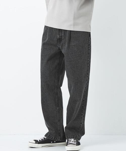 green label relaxing(グリーンレーベルリラクシング)の「シグネチャー デニム タック 5ポケット パンツ(デニムパンツ・メンズ・ホワイト/ブラック・XL/L/M/S)」の10枚目の写真