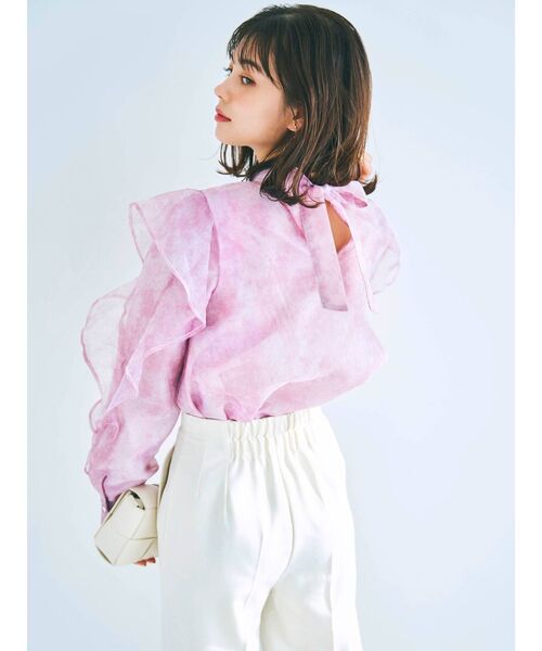 dazzlin（ダズリン）の「アンクルマークテーパードパンツ（その他パンツ・レディース・パープル/グリーン/アイボリー・SMALL/MEDIUM/X-SMALL）」の14枚目の写真