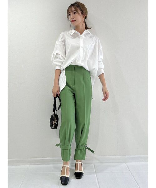 dazzlin（ダズリン）の「アンクルマークテーパードパンツ（その他パンツ・レディース・パープル/グリーン/アイボリー・SMALL/MEDIUM/X-SMALL）」の16枚目の写真