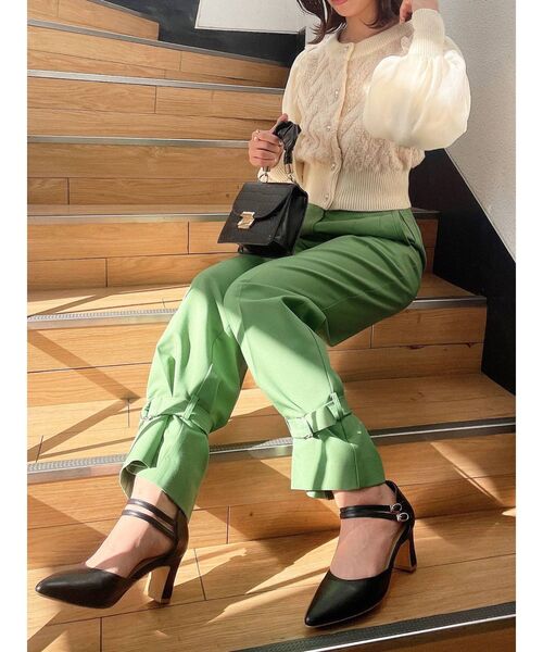 dazzlin（ダズリン）の「アンクルマークテーパードパンツ（その他パンツ・レディース・パープル/グリーン/アイボリー・SMALL/MEDIUM/X-SMALL）」の20枚目の写真