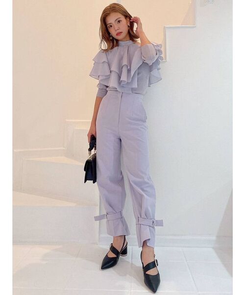 dazzlin（ダズリン）の「アンクルマークテーパードパンツ（その他パンツ・レディース・パープル/グリーン/アイボリー・SMALL/MEDIUM/X-SMALL）」の21枚目の写真