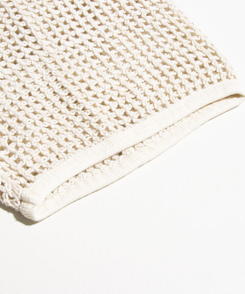 ARMY TWILL（アーミーツイル）の「【ARMY TWILL/アーミーツイル】MESH かぎ編み メッシュパーカー 7分袖（パーカー・メンズ・グリーン/アイボリー・M/L）」の18枚目の写真