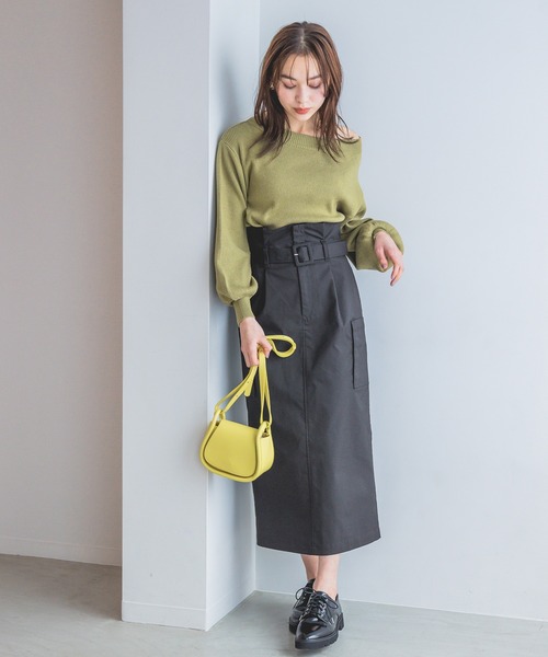 ニット セーター ボートネック レディ ニット.M レディース ニット セーター ワイドショートリブニットボートネックプル