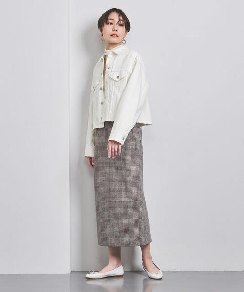 UNITED ARROWS（ユナイテッドアローズ）の「カットオフ デニムジャケット（デニムジャケット・レディース・ホワイト/コバルトブルー・36/38）」の9枚目の写真