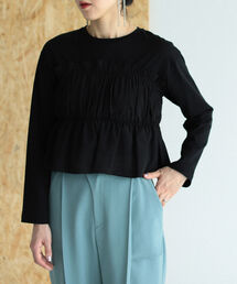 Ray BEAMS | RBS / イソザイ ギャザー プルオーバー(Tシャツ/カットソー)