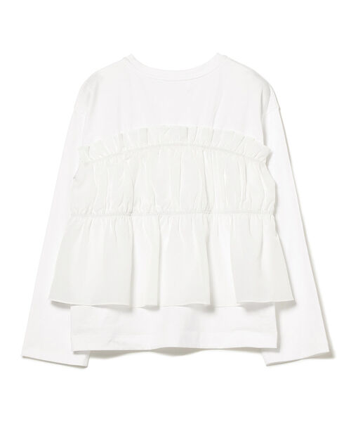 Ray BEAMS（レイビームス）の「RBS / イソザイ ギャザー プルオーバー（Tシャツ/カットソー・レディース・ホワイト/ブラック・ONE SIZE）」の9枚目の写真