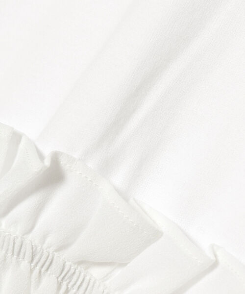 Ray BEAMS（レイビームス）の「RBS / イソザイ ギャザー プルオーバー（Tシャツ/カットソー・レディース・ホワイト/ブラック・ONE SIZE）」の10枚目の写真