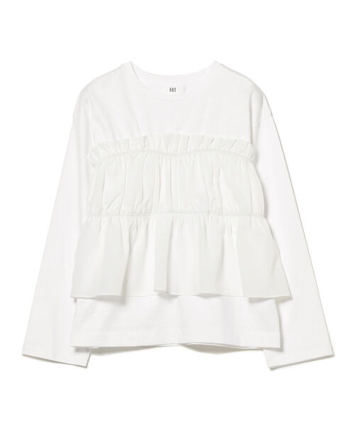 Ray BEAMS（レイビームス）の「RBS / イソザイ ギャザー プルオーバー（Tシャツ/カットソー・レディース・ホワイト/ブラック・ONE SIZE）」の16枚目の写真