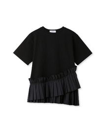 【emmi atelier】プリーツドッキングTシャツ
