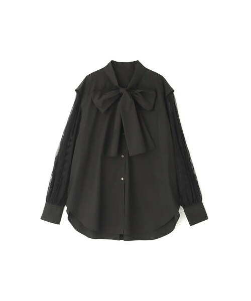 JILL STUART(ジルスチュアート)の「◆ミラーエンブロイダリーシャツ(シャツ/ブラウス・レディース・ホワイト/ブラック・MEDIUM/SMALL)」の3枚目の写真
