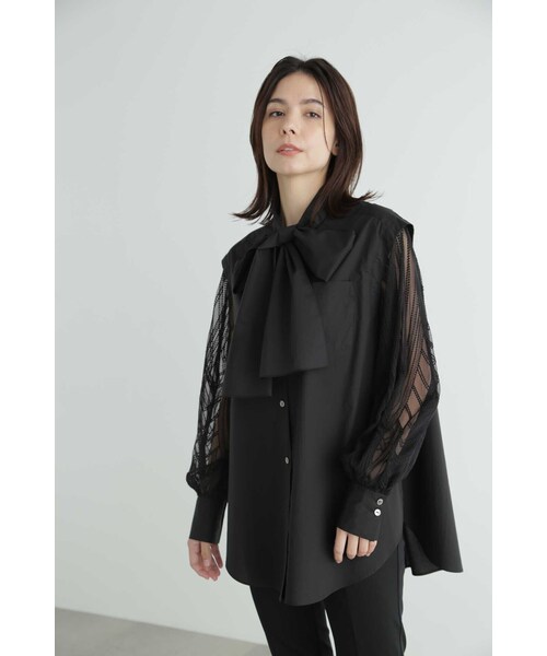 JILL STUART(ジルスチュアート)の「◆ミラーエンブロイダリーシャツ(シャツ/ブラウス・レディース・ホワイト/ブラック・MEDIUM/SMALL)」の5枚目の写真