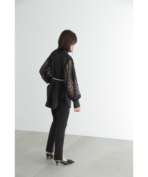 JILL STUART(ジルスチュアート)の「◆ミラーエンブロイダリーシャツ(シャツ/ブラウス・レディース・ホワイト/ブラック・MEDIUM/SMALL)」の7枚目の写真