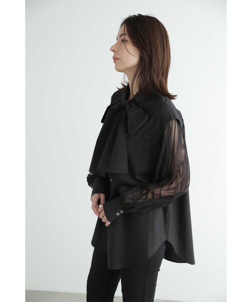 JILL STUART(ジルスチュアート)の「◆ミラーエンブロイダリーシャツ(シャツ/ブラウス・レディース・ホワイト/ブラック・MEDIUM/SMALL)」の8枚目の写真