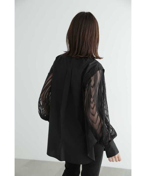JILL STUART(ジルスチュアート)の「◆ミラーエンブロイダリーシャツ(シャツ/ブラウス・レディース・ホワイト/ブラック・MEDIUM/SMALL)」の9枚目の写真