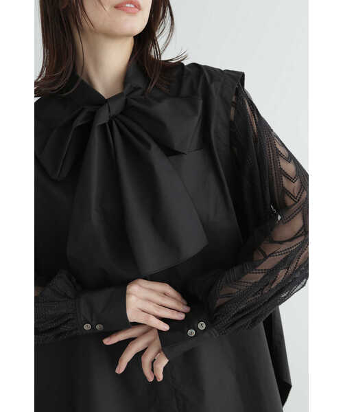 JILL STUART(ジルスチュアート)の「◆ミラーエンブロイダリーシャツ(シャツ/ブラウス・レディース・ホワイト/ブラック・MEDIUM/SMALL)」の10枚目の写真