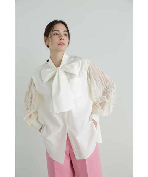 JILL STUART(ジルスチュアート)の「◆ミラーエンブロイダリーシャツ(シャツ/ブラウス・レディース・ホワイト/ブラック・MEDIUM/SMALL)」の16枚目の写真
