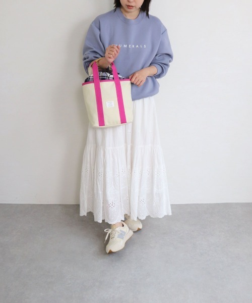 COLDE （コルデ）の「チェック柄巾着付きキャンバストートバッグ（トートバッグ・レディース・ベージュ/ピンク/ブルー/グリーン・FREE）」の13枚目の写真