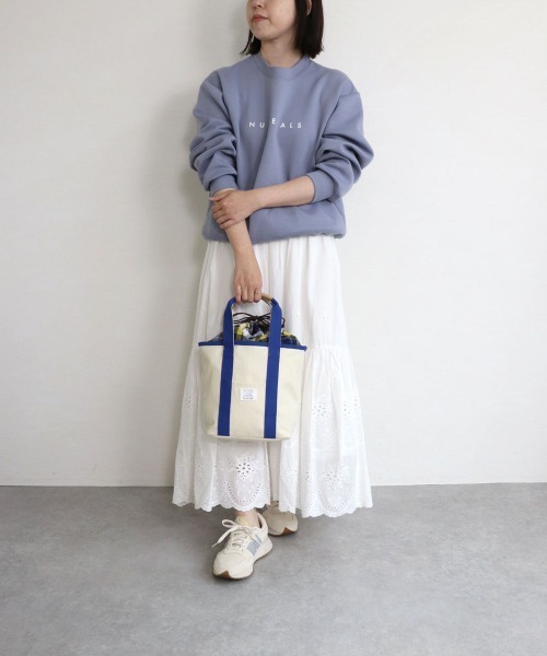 COLDE （コルデ）の「チェック柄巾着付きキャンバストートバッグ（トートバッグ・レディース・ベージュ/ピンク/ブルー/グリーン・FREE）」の21枚目の写真