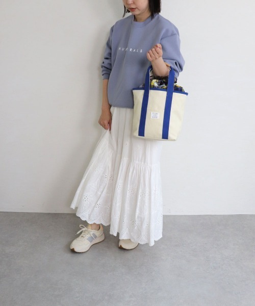 COLDE （コルデ）の「チェック柄巾着付きキャンバストートバッグ（トートバッグ・レディース・ベージュ/ピンク/ブルー/グリーン・FREE）」の18枚目の写真