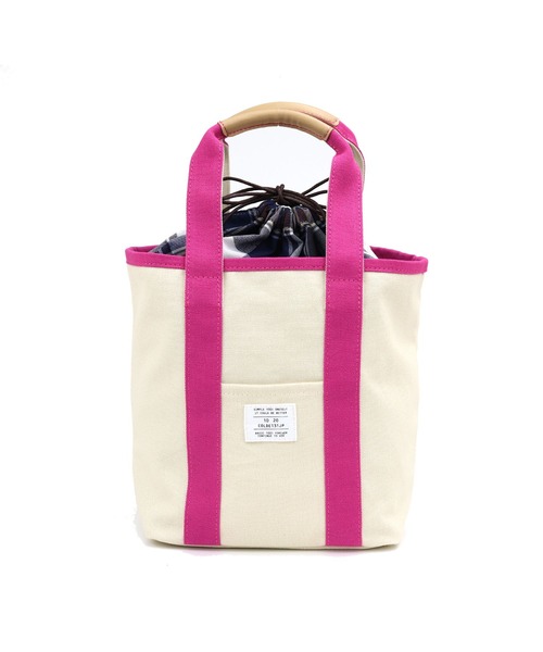 COLDE （コルデ）の「チェック柄巾着付きキャンバストートバッグ（トートバッグ・レディース・ベージュ/ピンク/ブルー/グリーン・FREE）」の20枚目の写真