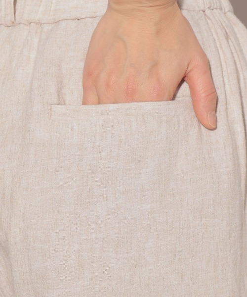 BARNYARDSTORM(バンヤードストーム)の「新色追加 / リネンイージーパンツ(その他パンツ・レディース・ベージュ/ブラック/カーキ/ブラウン・0/1)」の9枚目の写真