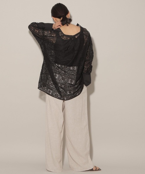 BARNYARDSTORM(バンヤードストーム)の「新色追加 / リネンイージーパンツ(その他パンツ・レディース・ベージュ/ブラック/カーキ/ブラウン・0/1)」の13枚目の写真