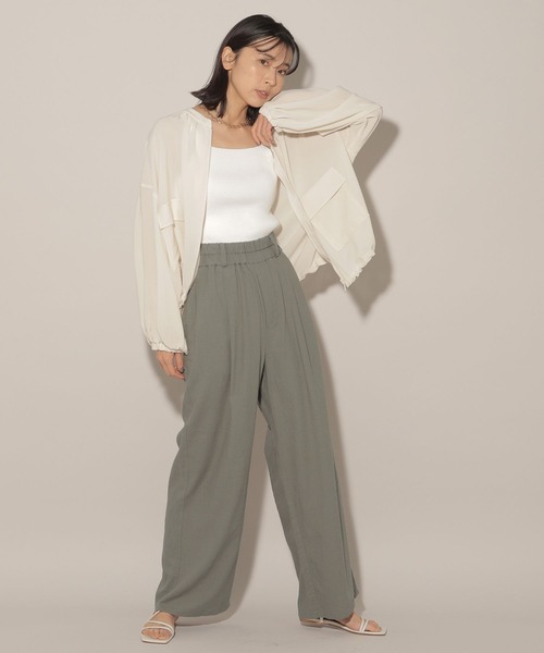 BARNYARDSTORM(バンヤードストーム)の「新色追加 / リネンイージーパンツ(その他パンツ・レディース・ベージュ/ブラック/カーキ/ブラウン・0/1)」の8枚目の写真