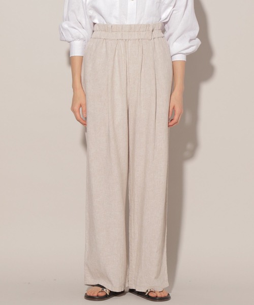 BARNYARDSTORM(バンヤードストーム)の「新色追加 / リネンイージーパンツ(その他パンツ・レディース・ベージュ/ブラック/カーキ/ブラウン・0/1)」の14枚目の写真