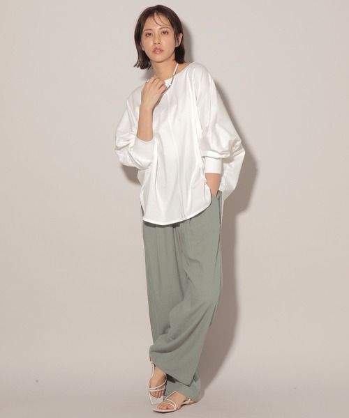 BARNYARDSTORM(バンヤードストーム)の「新色追加 / リネンイージーパンツ(その他パンツ・レディース・ベージュ/ブラック/カーキ/ブラウン・0/1)」の5枚目の写真