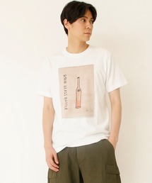 【GREENable HIRUZEN×JOHNBULL×毎来寺】コラボレーションプリントTシャツ(SPAIN GLASS BOTTLE)