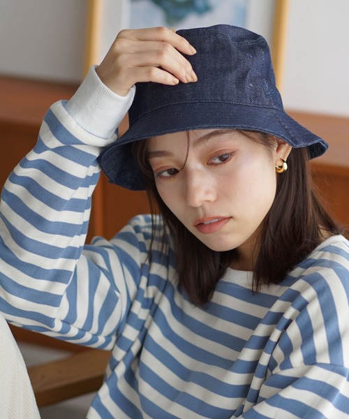 NEW ERA(ニューエラ)の「NEW ERA ニューエラ バケットハット BUCKET-01 / バケット01 バケハ 帽子(ハット・メンズ・ブラック/ライトグリーン系/ダークグリーン/ネイビー/インディゴブルー/ベージュ/ブルー系/ホワイト/ライトグレー/オレンジ系・S/M/M/L/L/XL)」の8枚目の写真