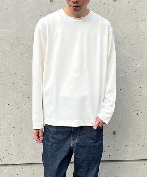 MASTER FRAME(マスターフレーム )の「【MASTER FRAME】ダンボールクルーネックロングスリーブTシャツ(Tシャツ/カットソー・メンズ・ブラウン/ホワイト/ベージュ・4/3)」の2枚目の写真