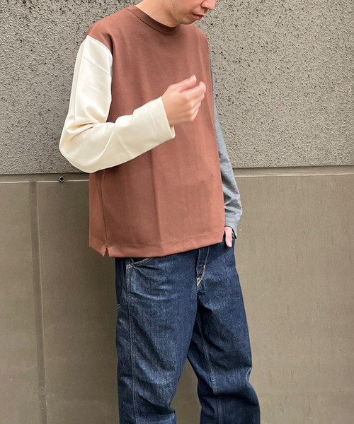 MASTER FRAME(マスターフレーム )の「【MASTER FRAME】ダンボールクルーネックロングスリーブTシャツ(Tシャツ/カットソー・メンズ・ブラウン/ホワイト/ベージュ・4/3)」の16枚目の写真