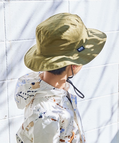 KiU（キウ）の「紫外線防止キッズサンシェードUVハット（ハット・キッズ・ブラック系その他/カーキ/ブラック/カラフル/ダークネイビー/サンドベージュ/ベージュ/ブルー系その他/タイガーカモ・SMALL/MEDIUM/LARGE）」の5枚目の写真