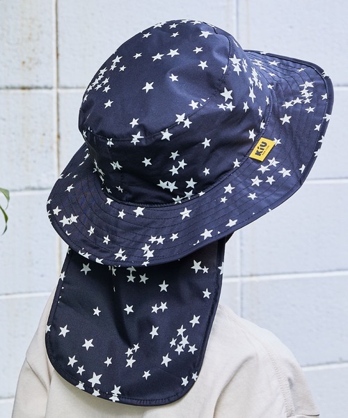 KiU（キウ）の「紫外線防止キッズサンシェードUVハット（ハット・キッズ・ブラック系その他/カーキ/ブラック/カラフル/ダークネイビー/サンドベージュ/ベージュ/ブルー系その他/タイガーカモ・SMALL/MEDIUM/LARGE）」の10枚目の写真