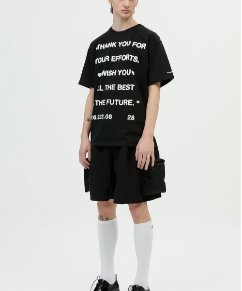 ESC STUDIO（イーエスシースタジオ）の「【ESC STUDIO/イーエスシースタジオ】ESC knee socks/ ロゴソックス ハイソックス（ソックス/靴下・メンズ・ブラック/グレー/ホワイト・ONE SIZE）」の8枚目の写真