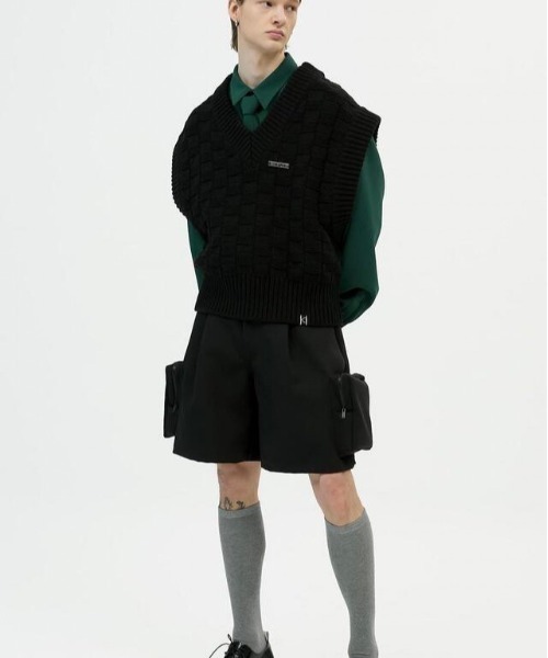 ESC STUDIO（イーエスシースタジオ）の「【ESC STUDIO/イーエスシースタジオ】ESC knee socks/ ロゴソックス ハイソックス（ソックス/靴下・メンズ・ブラック/グレー/ホワイト・ONE SIZE）」の19枚目の写真