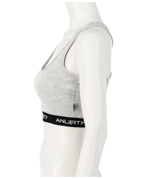 ANLIBERTY ANAP（アンリバティアナップ）の「ANLIBERTYロゴゴムレーサーバックブラトップ（スポーツブラ・レディース・グレー/ブラック・M/S）」の10枚目の写真